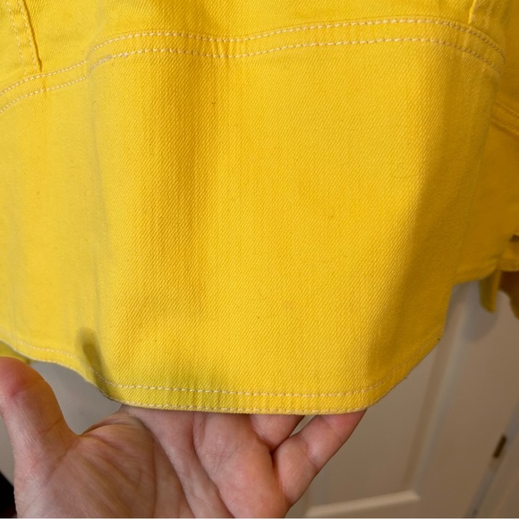 LAUREN JEANS COMPANY BRIGHT YELLOW JEAN JACKET - Picture 10 of 12